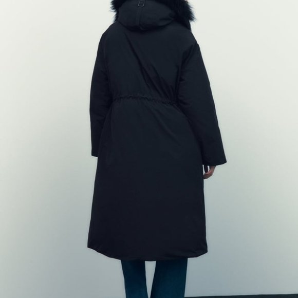 ZARA HOODED OVERSIZED PARKA - Picture 5 of 10
